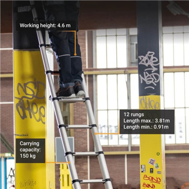 Batavia Giraffe PRO Telescopic ladder 3.81 m 7
