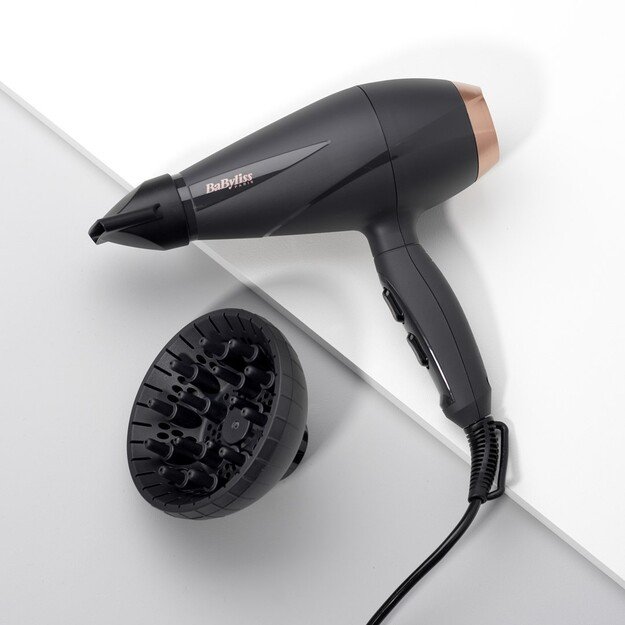 BaByliss 6709DE hair dryer Black, Pink gold 2100 W