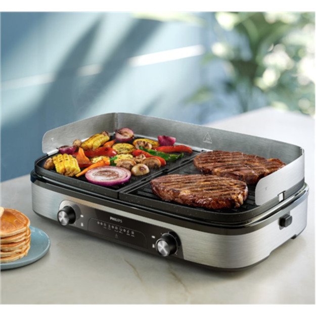 Philips HD6222/90 Table Grill, Black/Stainless Steel 1