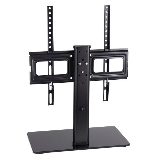 Maclean MC-450 Universal TV Stand for TV Cabinet max. 40kg, max. VESA 400x400 32-65  Tempered Glass Base 3-Level Height