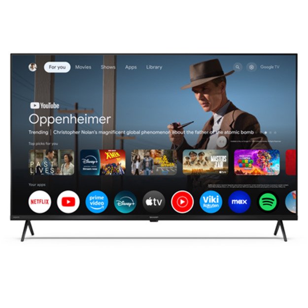 Sharp | 43HP5265E | 43 | Smart TV | Google TV | HD | Black