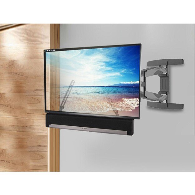 Maclean MC-912 Universal Soundbar Speaker Mount Holder TV Mounting Adjustable VESA 23  - 65  15 kg