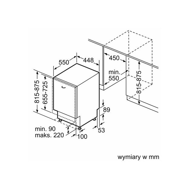 BOSCH SPV4EKX17E built-in dishwasher 2