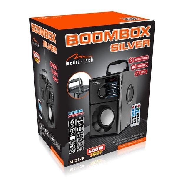 BOOMBOX DUAL BT MT3167 BLUETOOTH 5.0 SUBWOOFER SPEAKER 2.2 8