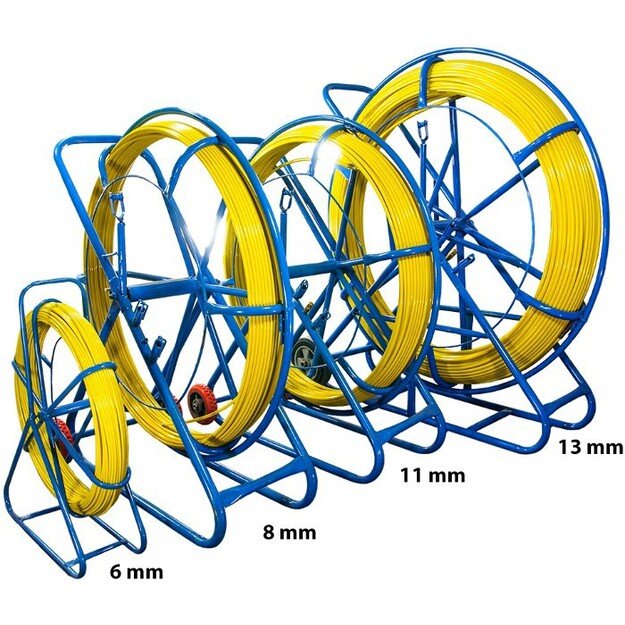 FIBERGLASS CABLE PULLING MACHINE 4.5mm / 100m (REMOTE CONTROL / STEEL) PE + STAND