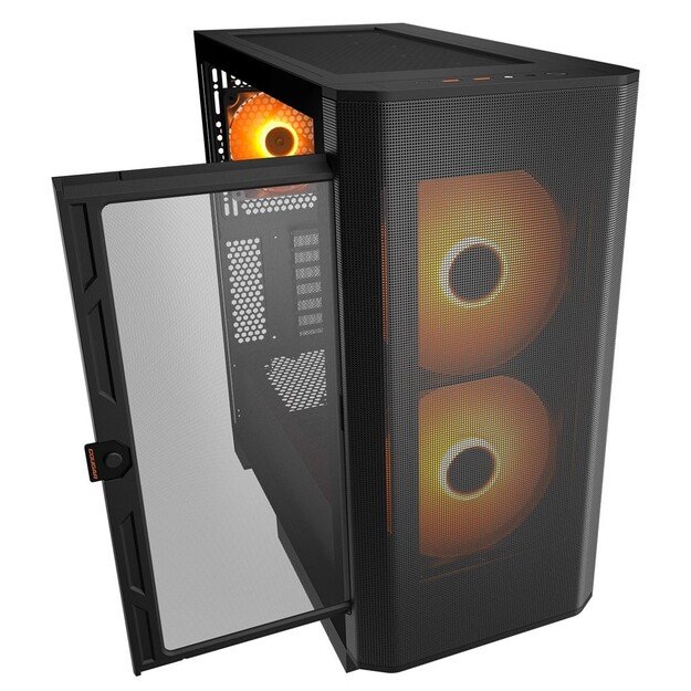 COUGAR Midi Tower Case, Airface FLO, ARGB, Black