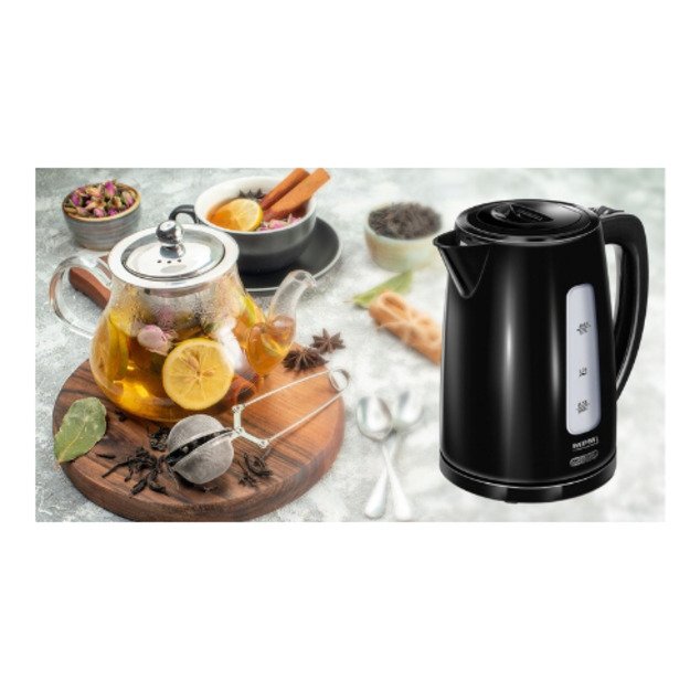 MPM Cordless kettle MCZ-112black 1,7 L, 2200 W 1