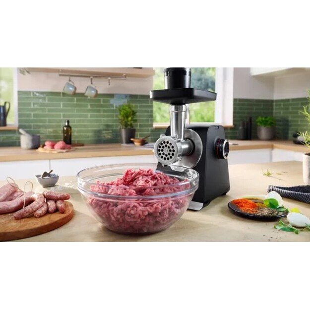 Bosch Serie 6 MFWS650B mincer 500 W Black, Silver