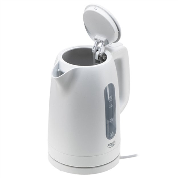 Adler Kettle | AD 1379w | Electric | 2200 W | 1.7 L | Polypropylene | 360&deg; rotational base | White 9