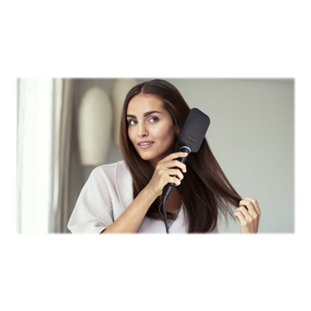 Philips StyleCare BHH880/00 hair styling tool Straightening brush Black, Pink 1.8 m
