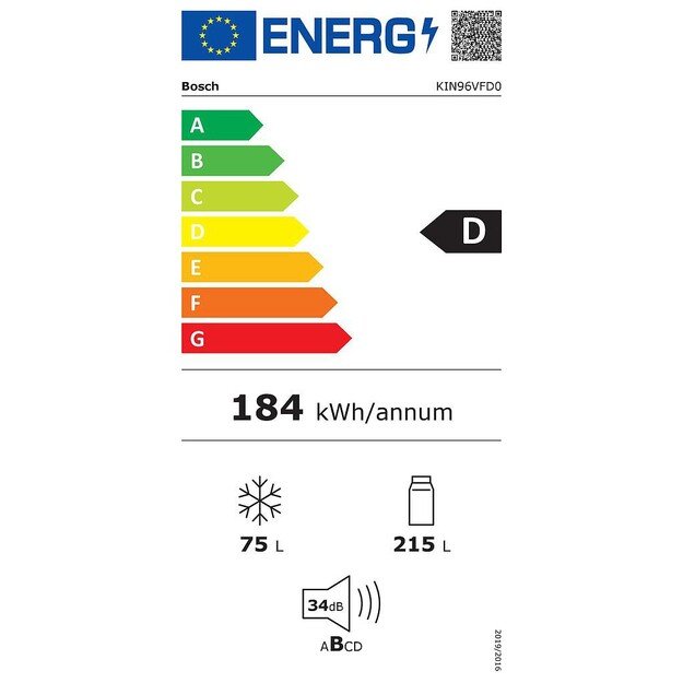 &Scaron;aldytuvas BOSCH KIN96VFD0