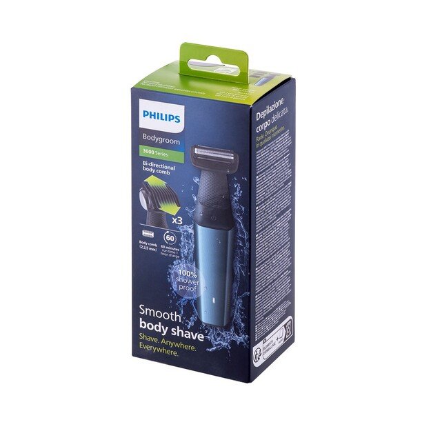 Philips BG3027/05 body groomer/shaver Black, Blue 7
