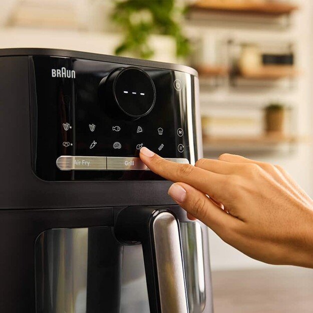 Braun HF 5075 Single Stand-alone 2000 W Hot air fryer Black, Grey