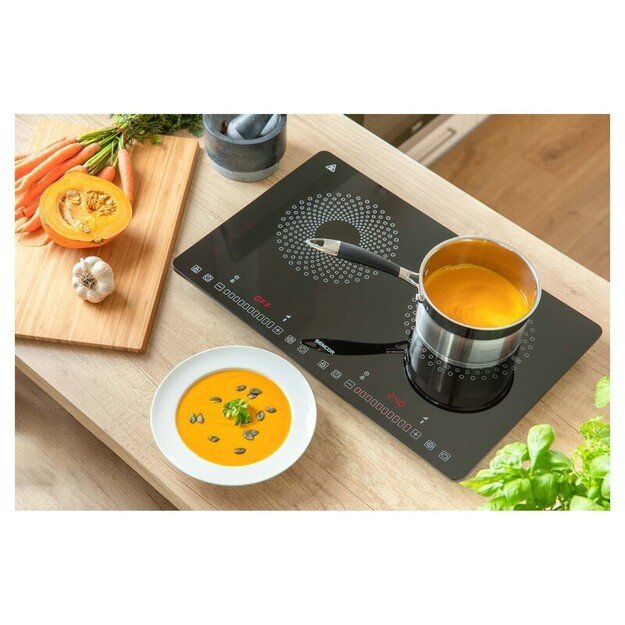 Sencor SCP 4501BK Black Countertop 56 cm Zone induction hob 2 zone(s)
