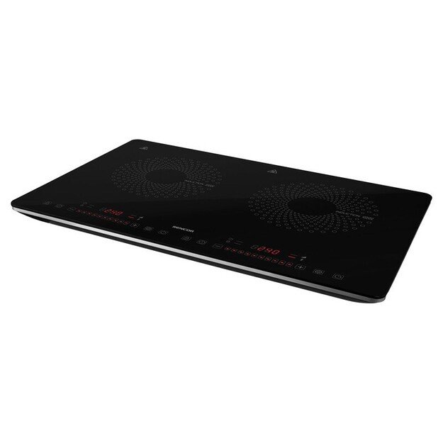 Sencor SCP 4501BK Black Countertop 56 cm Zone induction hob 2 zone(s)