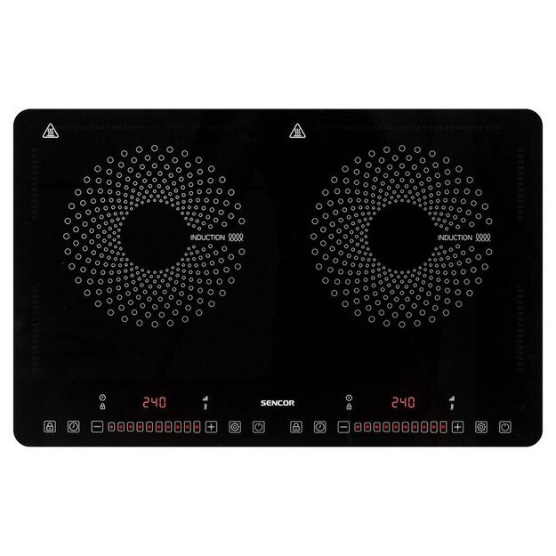 Sencor SCP 4501BK Black Countertop 56 cm Zone induction hob 2 zone(s)
