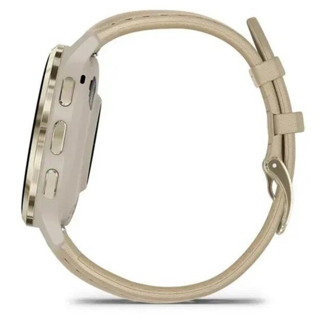 Garmin 010-02785-55 smartwatch / sport watch 3.05 cm (1.2 ) AMOLED 41 mm Digital 390 x 390 pixels Touchscreen Gold Wi-Fi GPS