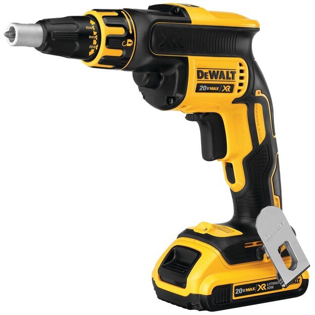DEWALT DRYWALL SCREWDRIVER 18V 30Nm 2 x 2.0Ah LI-ION BRUSHLESS DCF620D2