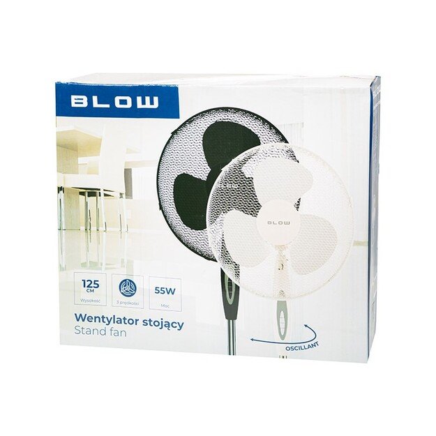 Standing fan 16 /40 cm 55W BLACK