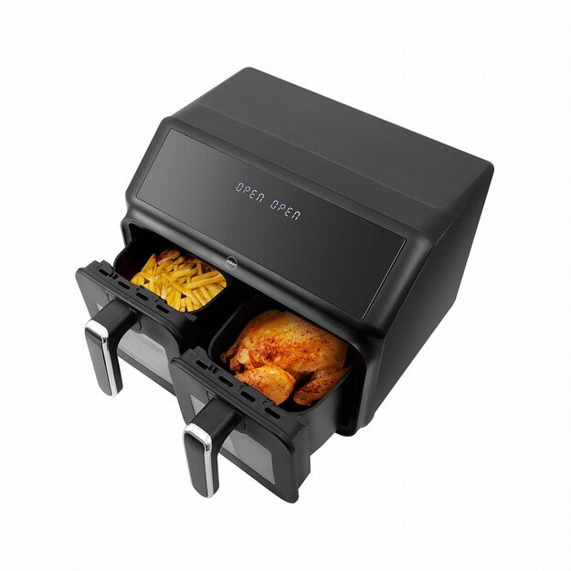 Double fat-free fryer, 2200 W, capacity 8 l, LED display 7