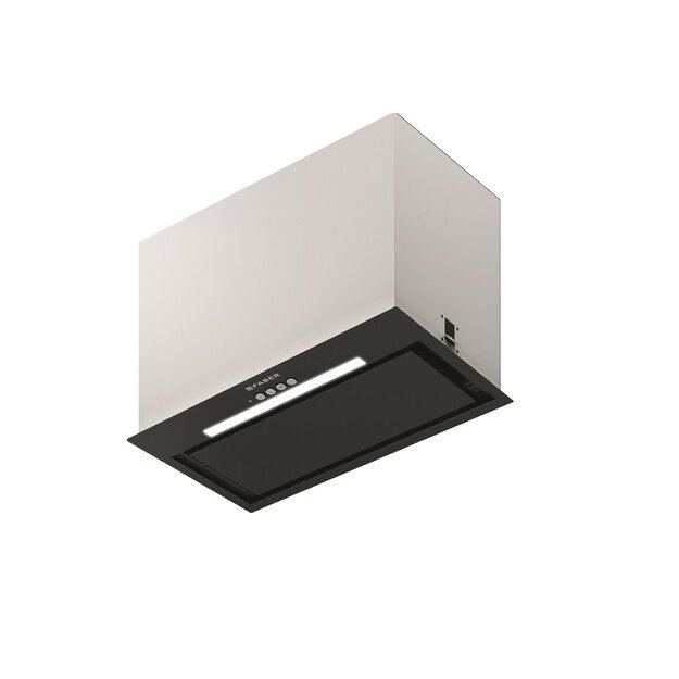 FABER INCA LUX EV8 X/BK A52, juoda/nerūdijančiojo plieno