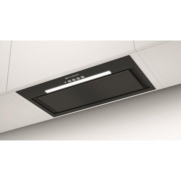 FABER INCA LUX EV8 X/BK A52, juoda/nerūdijančiojo plieno 1