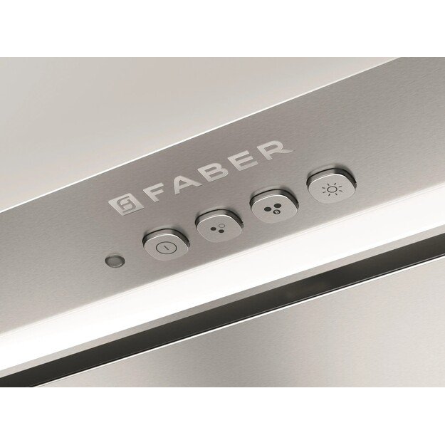 FABER INCA LUX EV8 X/BK A52, juoda/nerūdijančiojo plieno 8