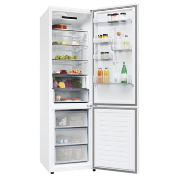 Candy Refrigerator | CNCQ2T620EW | Energy efficiency class E | Free standing | Combi | Height 205 cm | No Frost system | Fridge 6