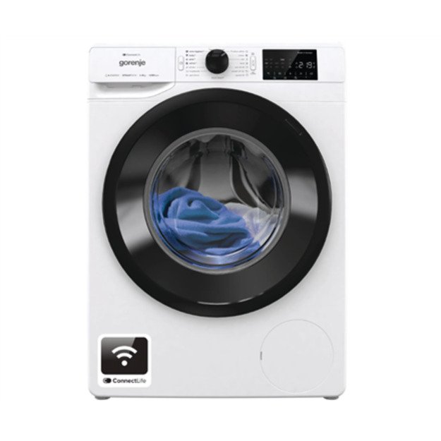 Gorenje Washing machine | WPNEI82A1SWIFI | Energy efficiency class A | Front loading | Washing capacity 8 kg | 1200 RPM | Depth