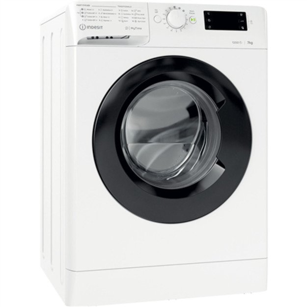INDESIT | Washing machine | MTWE 71252 WK EE | Energy efficiency class E | Front loading | Washing capacity 7 kg | 1200 RPM | De 12