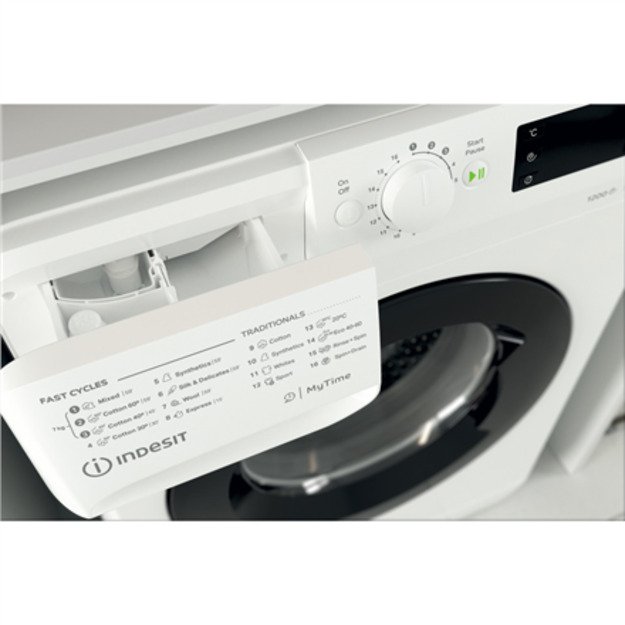 INDESIT | Washing machine | MTWE 71252 WK EE | Energy efficiency class E | Front loading | Washing capacity 7 kg | 1200 RPM | De 8