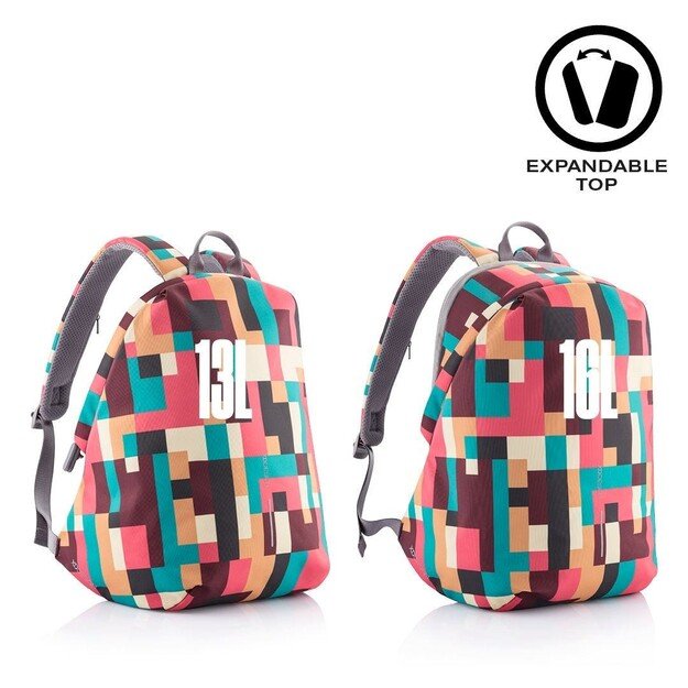 XD DESIGN ANTI-THEFT BACKPACK BOBBY SOFT GEOMETRIC P/N: P705.867 13