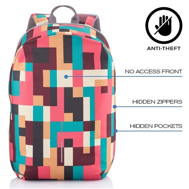 XD DESIGN ANTI-THEFT BACKPACK BOBBY SOFT GEOMETRIC P/N: P705.867 16