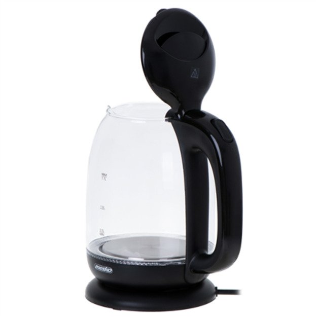 Mesko | Kettle | MS 1302b | Electric | 2200 W | 1.7 L | Glass | 360° rotational base | Black 3