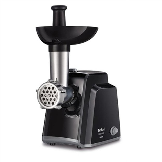Tefal NE105838 mincer 1400 W Black, Stainless steel
