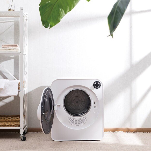 GreenBlue GB405 Tumble Dryer Electric Clothes 830W 3kg Mini Travel Vented Freestanding Wall Mount 5 Drying Programs 1