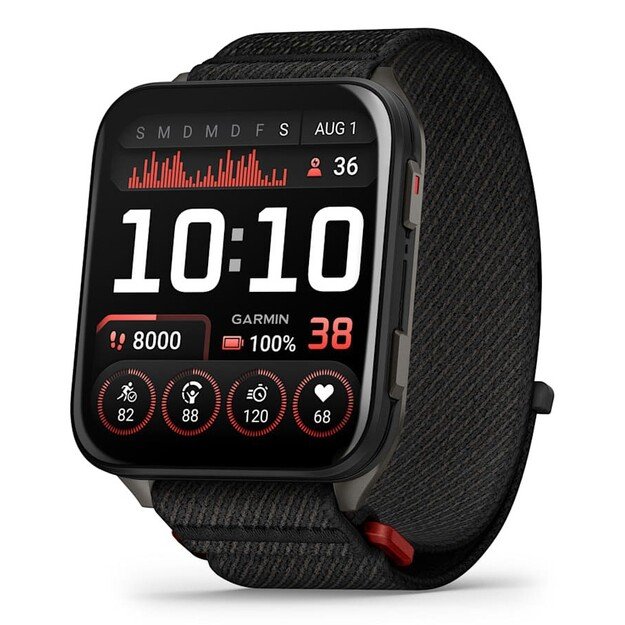 Garmin Venu X1 5.08 cm (2 ) AMOLED Digital 448 x 486 pixels Touchscreen Black Wi-Fi GPS (satellite)