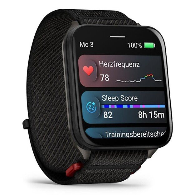 Garmin Venu X1 5.08 cm (2 ) AMOLED Digital 448 x 486 pixels Touchscreen Black Wi-Fi GPS (satellite)