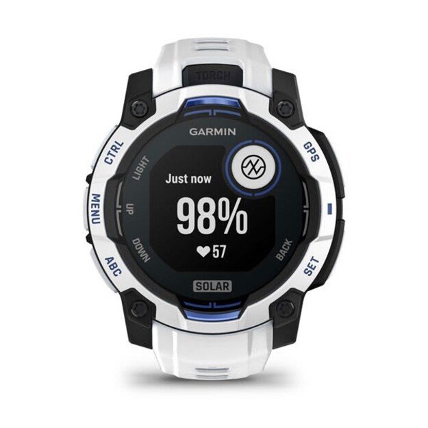 Garmin Instinct 2.29 cm (0.9 ) MIP 45 mm Digital 176 x 176 pixels Touchscreen Black, White GPS (satellite)