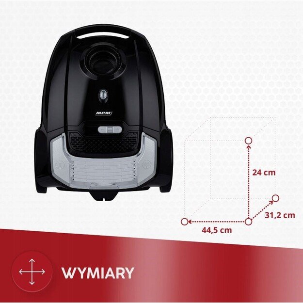 Siurblys su maišeliais MPM MOD-54 4