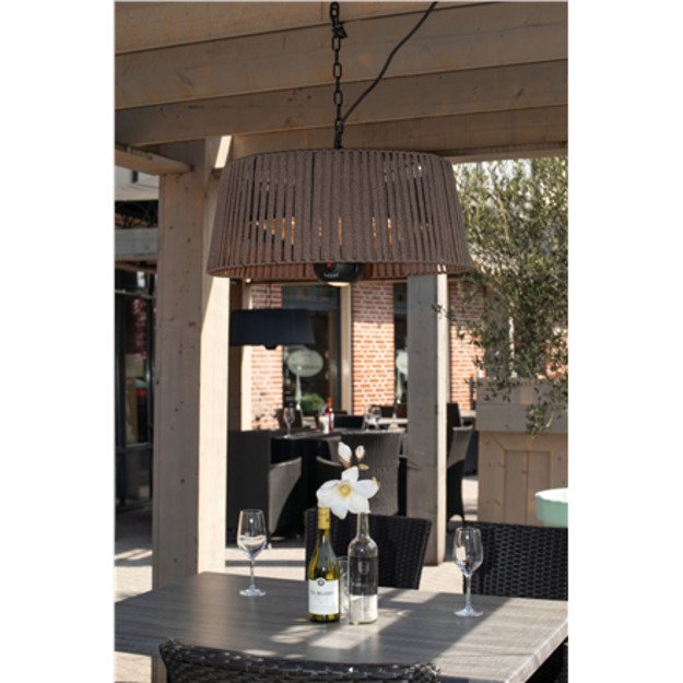 SUNRED | Heater | ARTIX M-HO BROWN, Corda Bright Hanging | Infrared | 1800 W | Brown | IP24 1