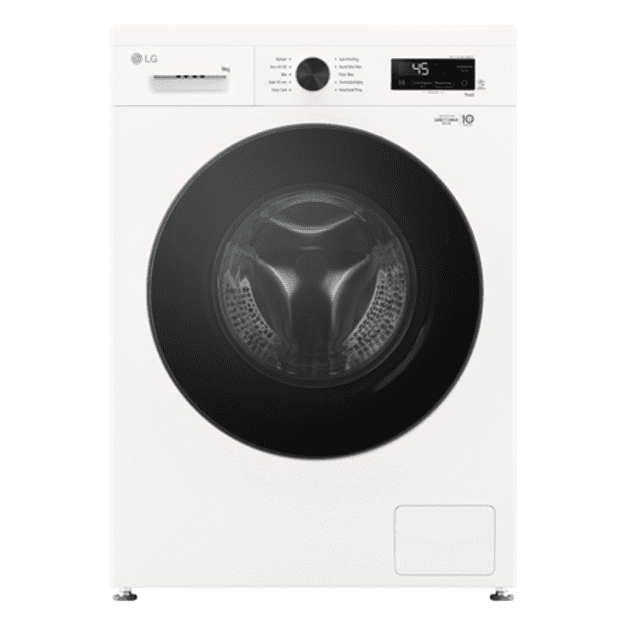 LG Washing machine | F4X1009NWB | Energy efficiency class A | Front loading | Washing capacity 9 kg | 1400 RPM | Depth 55 cm | W