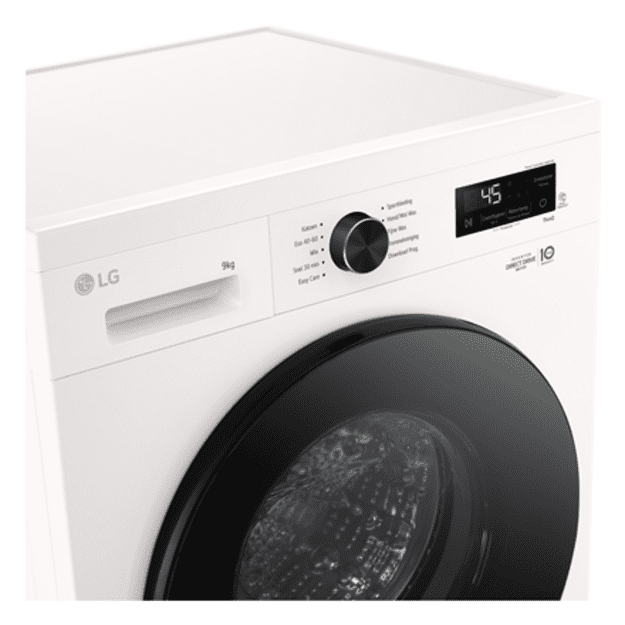 LG Washing machine | F4X1009NWB | Energy efficiency class A | Front loading | Washing capacity 9 kg | 1400 RPM | Depth 55 cm | W