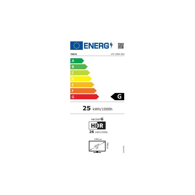 TV 19 HD Digital Trevi LTV 1904 SA2 12/230 V 4