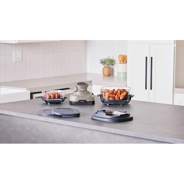 Ninja CRISPi Single 3.8 L 1700 W Hot air fryer Grey, Stone colour, Transparent 3