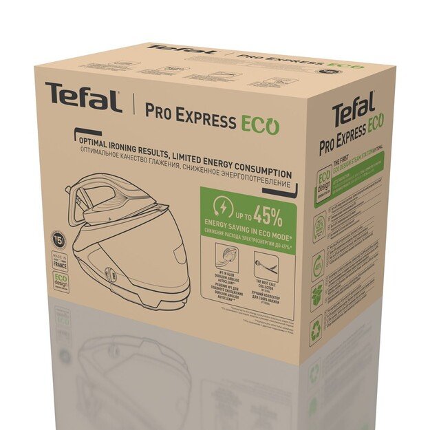 Tefal Pro Express Eco GV9E22E0 steam ironing station 2200 W 1.8 L Durilium AirGlide Autoclean soleplate Beige, White 8