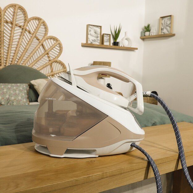 Tefal Pro Express Eco GV9E22E0 steam ironing station 2200 W 1.8 L Durilium AirGlide Autoclean soleplate Beige, White 10