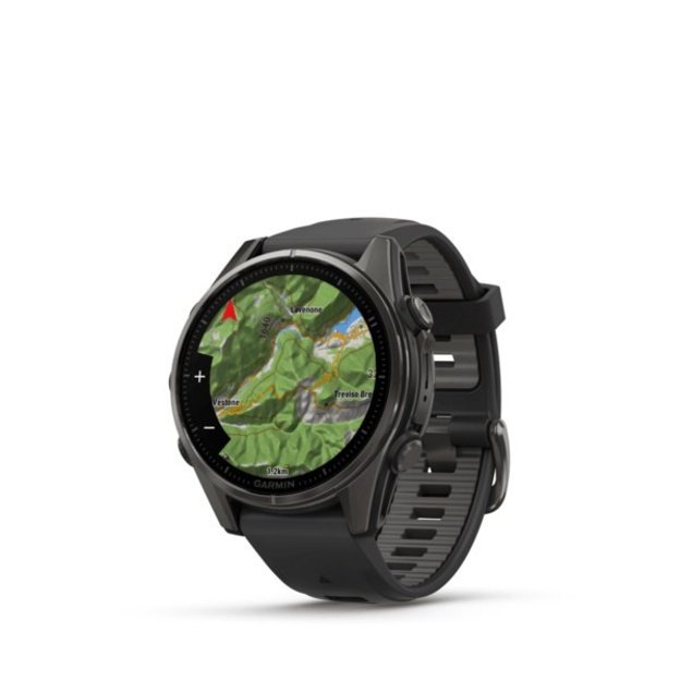 Garmin fenix 8 3.3 cm (1.3 ) AMOLED 43 mm Digital 416 x 416 pixels Touchscreen Black Wi-Fi GPS (satellite)