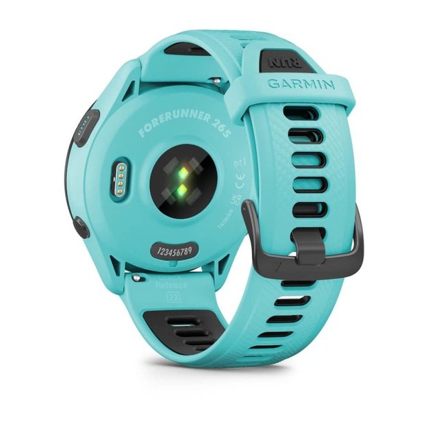 Garmin Forerunner 265 3.3 cm (1.3 ) AMOLED 46 mm Digital 416 x 416 pixels Touchscreen Black, Blue Wi-Fi GPS (satellite)