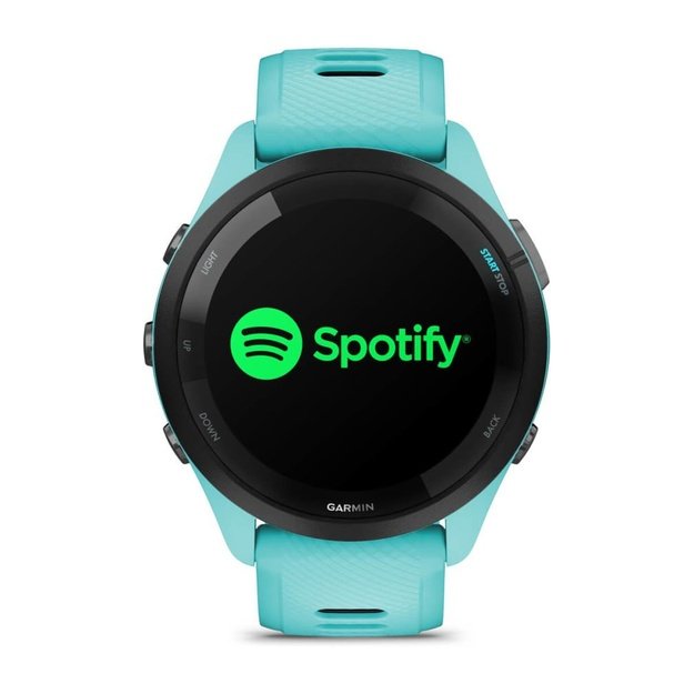 Garmin Forerunner 265 3.3 cm (1.3 ) AMOLED 46 mm Digital 416 x 416 pixels Touchscreen Black, Blue Wi-Fi GPS (satellite)